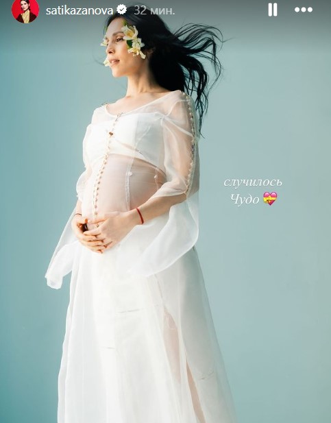 41-летняя Сати Казанова ждет ребенка: «беременное» фото, муж-итальянец и семь лет попыток стать мамой